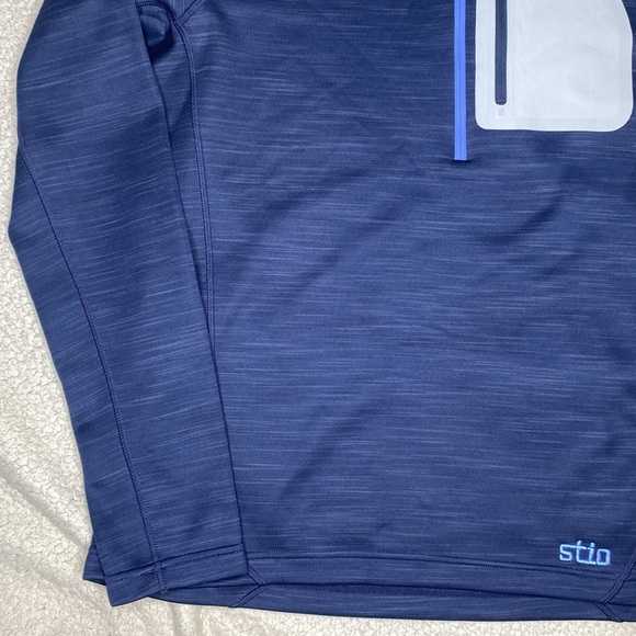 Stio Women’s Mountain Shadow Gannett Peak Blue Fleece Half Zip Pullover Large - Picture 5 of 11